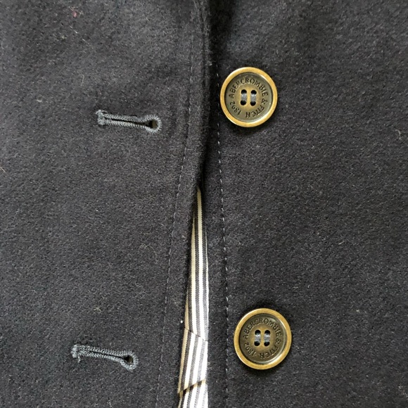 Abercrombie & Fitch Preppy Navy Wool Blazer - Picture 5 of 8